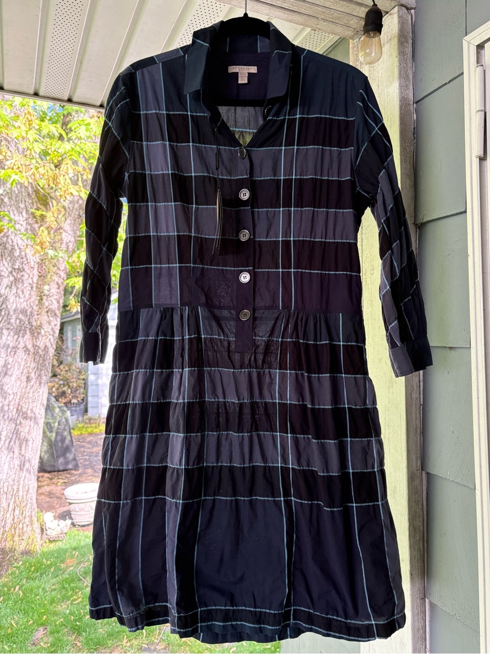 Burberry Brit NWT with the Iconic Nova Check Shirt Dress